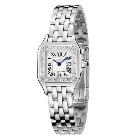 Panthère de Cartier Small Model | 23mm, Steel, Silver Dial, Ref. W4PN0016