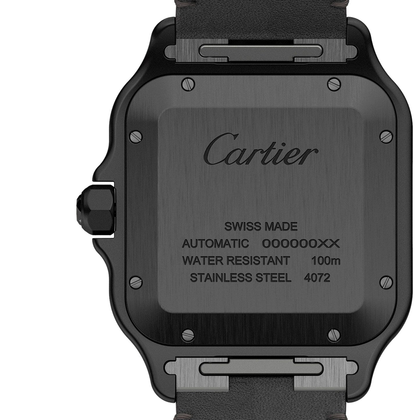 Santos de Cartier Large Model | 40mm, Two-Tone Steel & ADLC, Rubber, Black Dial