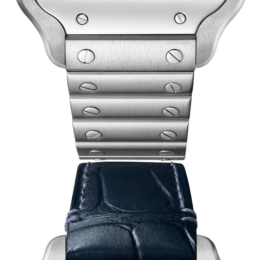 Santos de Cartier | 35mm, Steel, Blue Dial