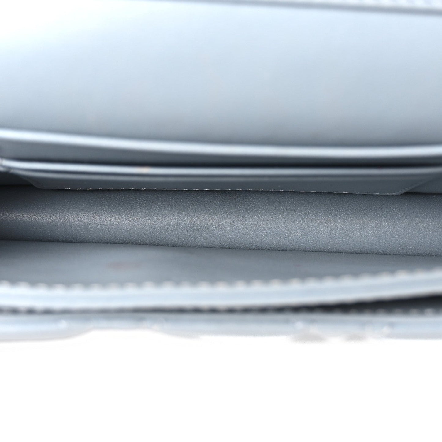 Lambskin Cannage Mini My Dior Top Handle Clutch Cloud Blue