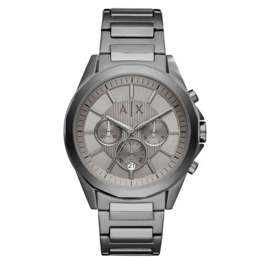 Armani Exchange Drexler AX2603 Men's Chronograph Watch – Grey Dial with Stainless Steel Bracelet