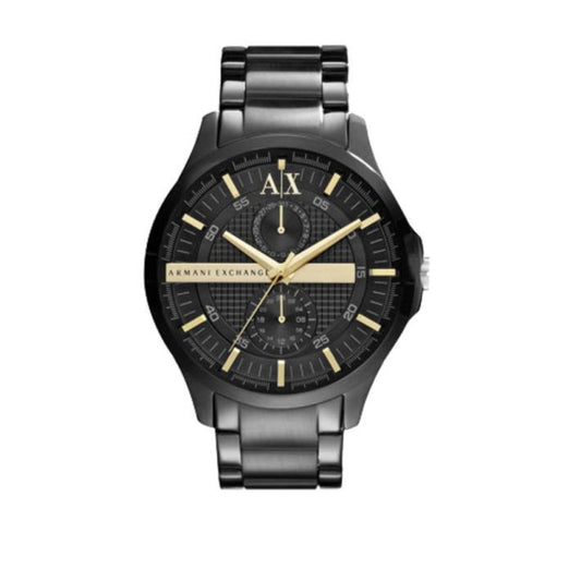 Armani Exchange Hampton AX2121 Men's Chronograph Watch – Black Dial with Black Stainless Steel Strap