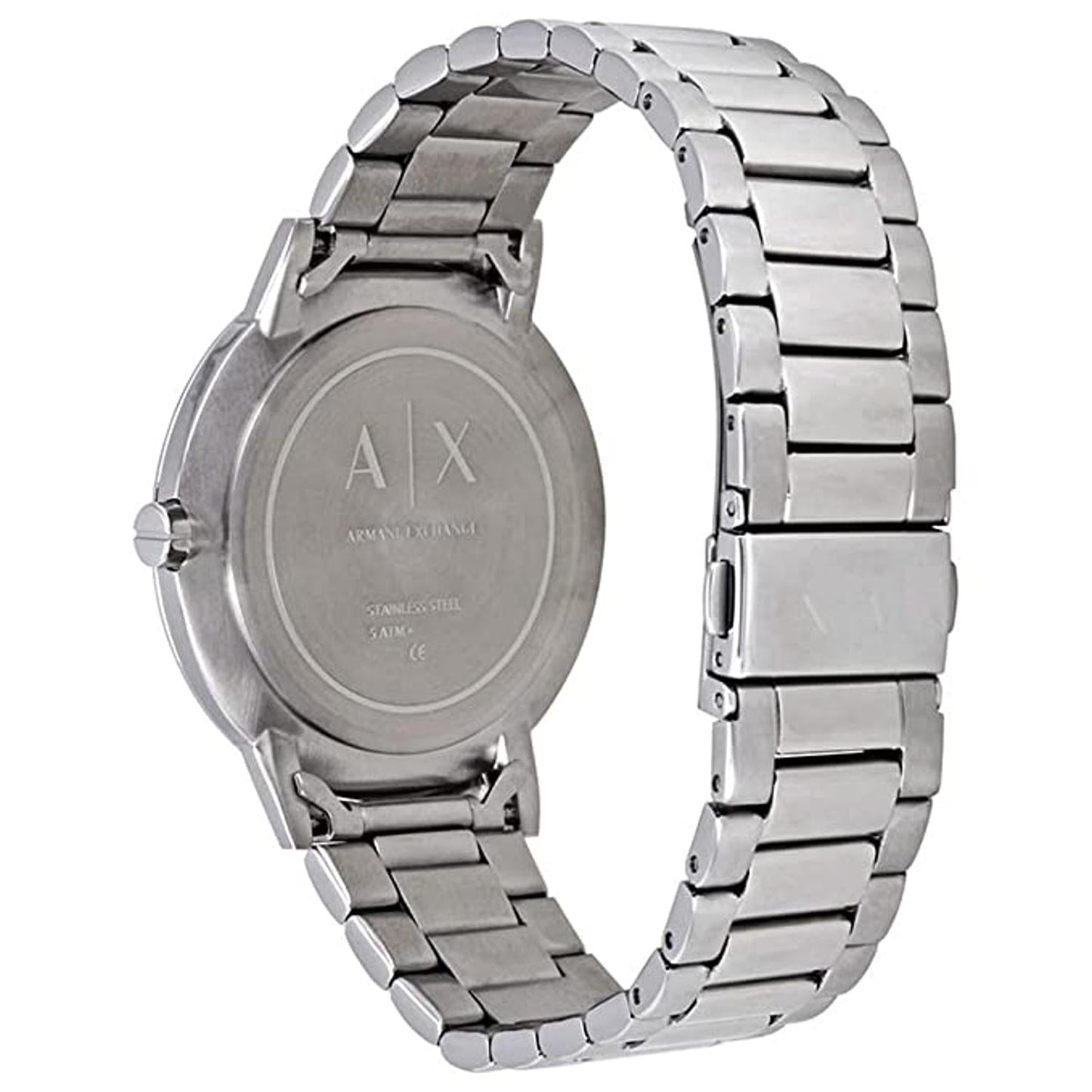 Armani Exchange Cayde AX2700 Men's Analog Watch – Black Dial with Silver Stainless Steel Bracelet