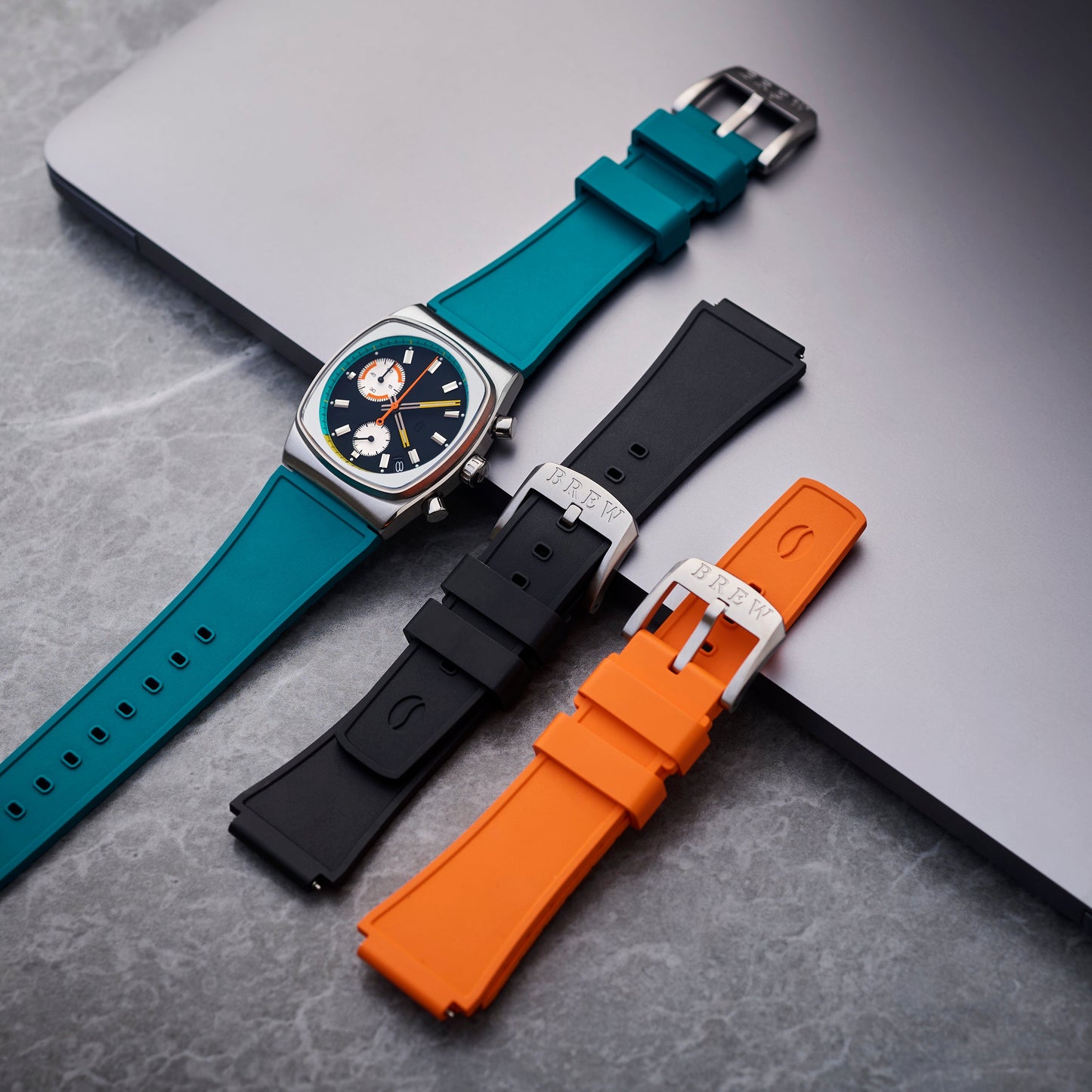 Metric - Black Rubber Strap 20mm
