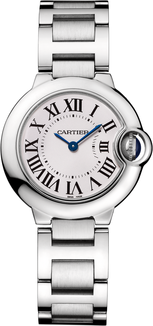 Ballon Bleu de Cartier 28 | 28mm, Steel, Silvered Dial