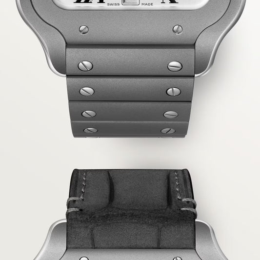 Santos De Cartier Large Model | Titanium, White Dial